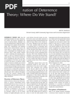 An Examination of Deterrence Theory: Where Do We Stand?