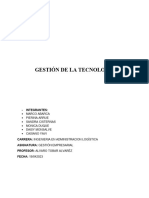 Gestion de La Tecnologia Informe Casi Terminado