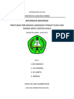 Peraturan Perundang Undangan Tingkat Pus