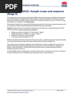 English K 10 2022 Sample Scope and Sequence Stage 2