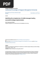 Identifying The Competencies of Middle Managers Leading Successfu