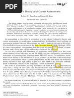 Holland's Theory and Career Assessment