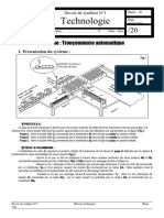 Devoir de Synthèse 11 2ème SC - Système de Regroupement Et D'emballage de Savon