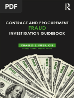 Contract and Procurement Fraud Investigation Guidebook - Charles E. Piper - 2017