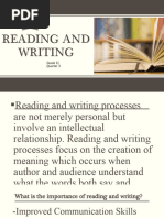 Reading and Writing