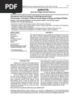 AGRIVITA - Development and Survivorship of S. Dorsalis