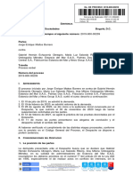 Jorge Enrique Mattos Barrero Contra Gabriel Hernán Echavarría Obregón y Otros