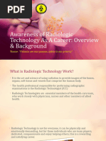 Awareness of Radiologic Technology As A Career