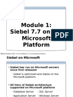 Siebel Architectureonthe MSPlatform