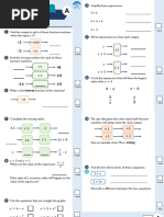 Year 7 Autumn 2 Algebraic Notation Mini Assessment A 2