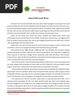 Sejarah Microsoft Word