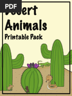 Desert Animals Printable Pack KGW