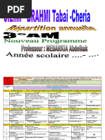 Répartition Annuelle 3AM