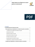 Implementacion Del Sistema de Ayuda