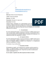 Contestación Demanda Procesal Administrativo