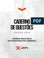 Caderno de Questões - Cirurgia Geral IPM 01 - Gastroenterologia Cirúrgica