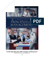 Leadership IV - Principles of Management