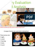 Sensory Evaluation and Analysis