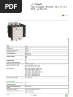 Contactor 150a 3p 230v Lc1f150p5