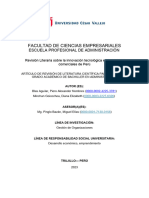 Revisión Literaria Sobre La Innovación Tecnológica en Los Centros Comerciales de Peru