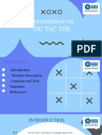 Tic Tac Toe Game Fun Presentation