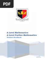 A Level Mathematics Student Handbook