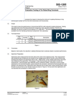 Evaluation Testing of Tin Plated Ring Terminals