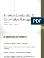 Strategic Leadership Knowledge Management