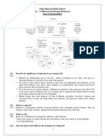 Minerals and Energy Resources Study Material