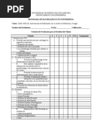 Criterios para Evaluar El Estudio Del Cliente