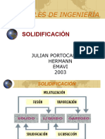 Solidificación