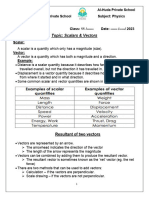 Scalars+&+Vectors Notes