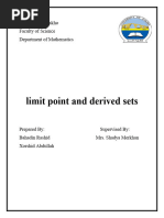 Limit Point and Derived Sets