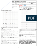 3 - Repere - Equation D'une Droite 3apic Tanger