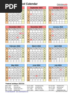 School Calendar 2023 2024 Portrait Year at A Glance