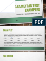 Non Parametric Test Examples