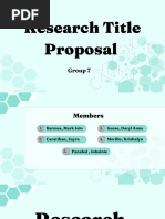 G7 - RESEARCH - Title Proposal