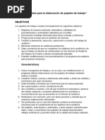 Papeles de Trabajo en Auditoría