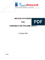 VAV Method of Statement