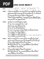 Lord Have Mercy - C - Album Chart