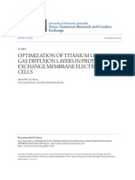 Optimization of Titanium Liquid - Gas Diffusion Layers in Proton Ex