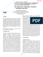 Big Data Analytics Importance, Challenges, Categories, Techniques, and Tools (Article) Author Sarah Alswedani, Mostafa Saleh