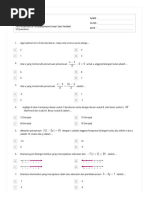 Quizizz - Tes Persamaan & Pertidaksamaan Linear Satu Variabel