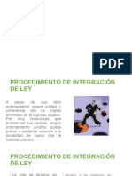 Procedimiento y Reglas de Integracion