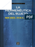 La Hermeneutica Del Sujeto 500 Pag PDF