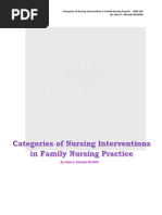 Categories of Nursing Interventions