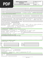 Formulario para Cuando Hayan Accidentes Laborales