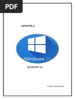 APOSTILA. Windows 10