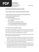 Tema 3 Desarrollo Físico y Psicomotor Segunda Parte