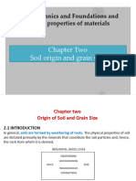 Chapter Two-Origin of Soil and Grain Size